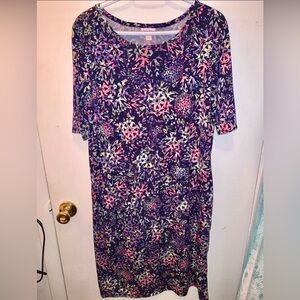 LuLaRoe 3xl Colorful Julia Dress